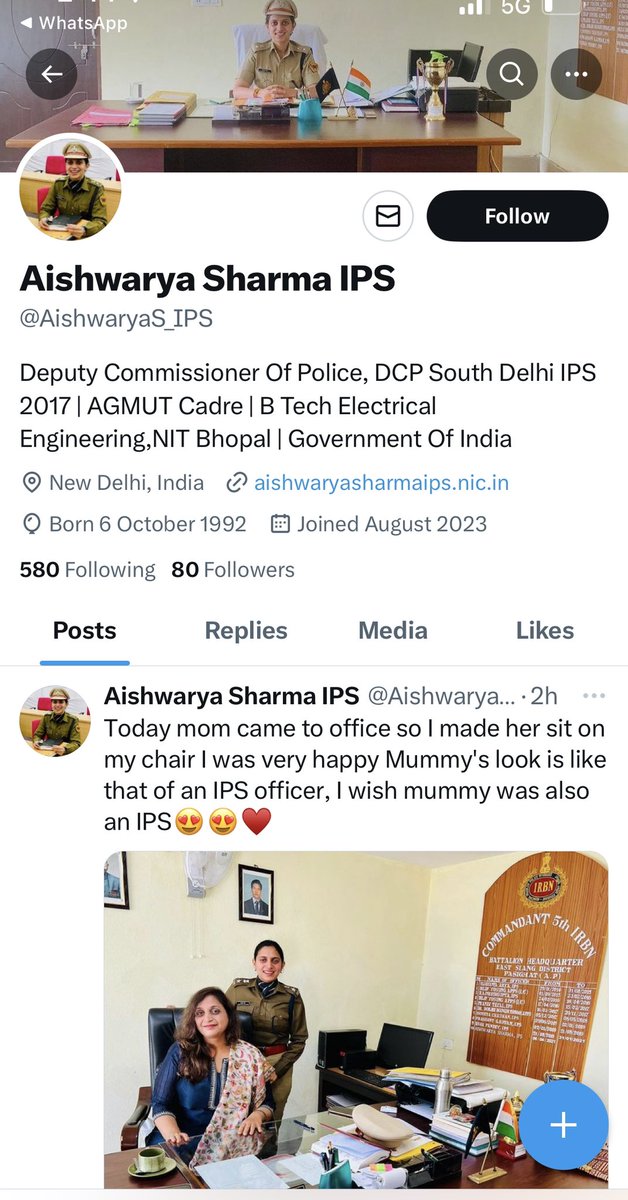 देखिए कैसे कैसे फ़्रॉड हो रहा है।

साउथ दिल्ली की फ़ेक डीसीपी के नाम से ट्विटर प्रोफाइल बना कर बीमार बच्चों की फोटो भेज भेज कर पैसा माँगा जा रहा है।

जबकि साउथ दिल्ली में कोई ऐश्वर्या नाम से कोई डीसीपी है ही नहीं।

x.com/aishwaryas_ips…

@CPDelhi @LtGovDelhi @DCP_CCC_Delhi
