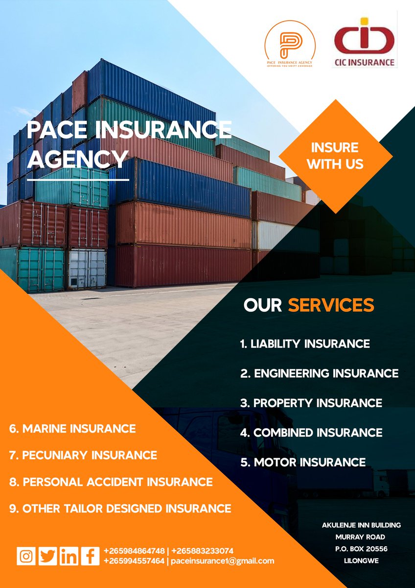 PaceAgency_265's tweet photo. Contact us today for an insurance policy of your choice. https://t.co/ge4FBD9mF7