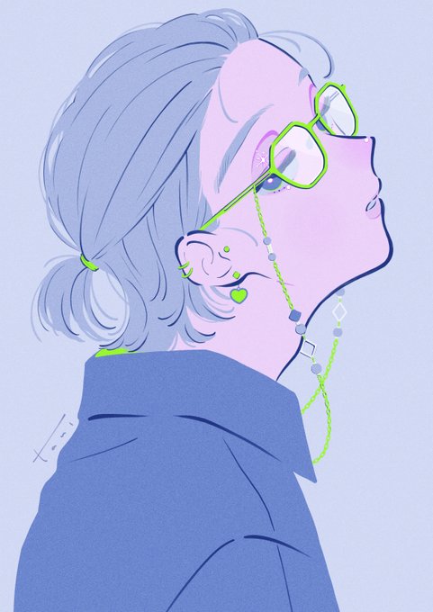 「green-framed eyewear」 illustration images(Latest｜RT&Fav:50)