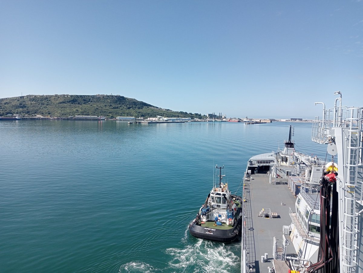 Sunny Portland and RFA Tidespring will soon be alongside