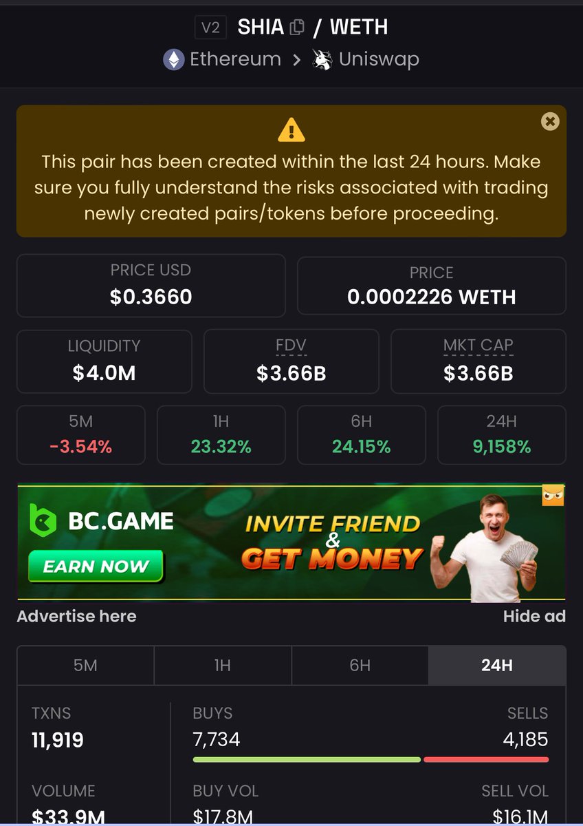 ibcig's tweet photo. $SHIA is unstoppable launched 12 hours ago. What’s interesting, @CarlosR the dev is well-connected &amp; most of the top people from the crypto space are already talking about it. FYI, the dev is a former G2 esports team owner. Insane @Shibasagaio 

Chart : https://t.co/3QhWjyshZK https://t.co/QNrPSTB5KJ
