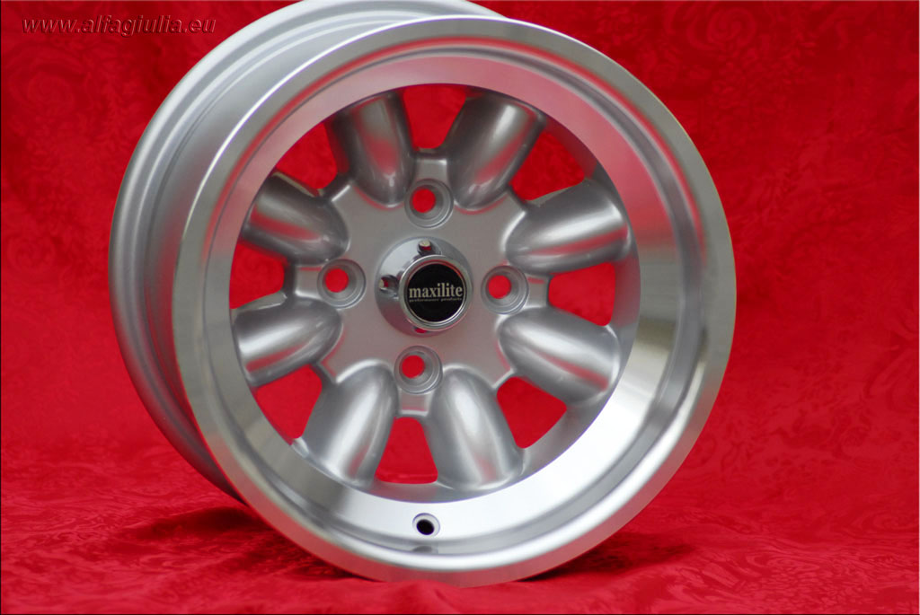 cerchiepoca's tweet image. #minilite #wheels #Ford Minilite 8x13 ET-6 4x108 silver/diamond cut #Escort Mk1-2, #Capri, #Cortina by #cerchiepoca