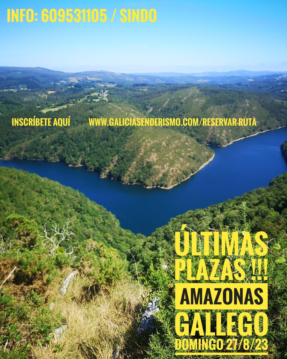 Sorteo de 2 plazas 🙋‍♀️🙋🏻‍♂️
DOMINGO 27/8/23
AMAZONAS GALLEGO
SENDERISMO + KAYAK

🙌As bases no link de Instagram @autocaravanasvanvango 

SORTE 🤞
instagram.com/reel/CwDKF6_N0…