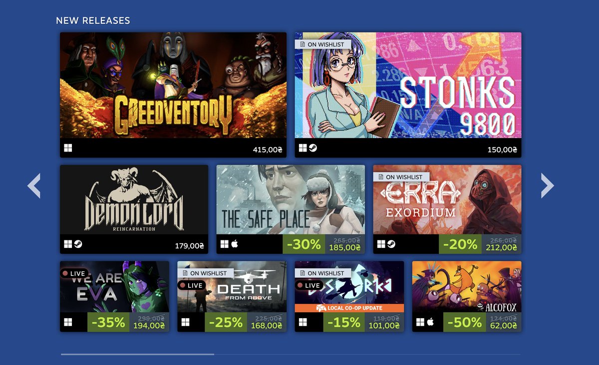 IndieCupHQ's tweet photo. Day 5 of the #UkrainianGamesFestival is here!

Buy critically acclaimed titles on sale, explore upcoming projects from Ukrainian indies, download free demos, and browse special announcements, including new trailers &amp; more.

Visit on Steam → https://t.co/G5UxGCHhLb https://t.co/OcbZ5bwq6D