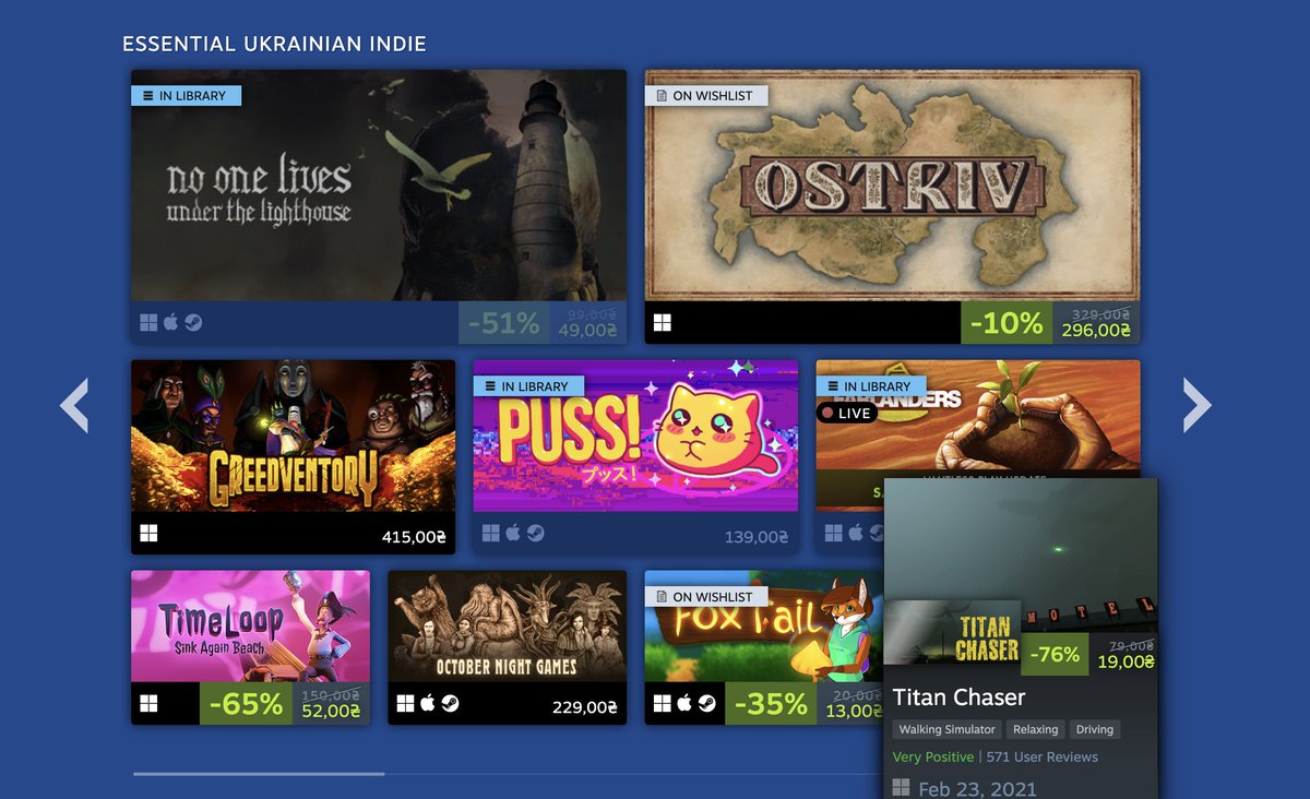 IndieCupHQ's tweet photo. Day 5 of the #UkrainianGamesFestival is here!

Buy critically acclaimed titles on sale, explore upcoming projects from Ukrainian indies, download free demos, and browse special announcements, including new trailers &amp; more.

Visit on Steam → https://t.co/G5UxGCHhLb https://t.co/OcbZ5bwq6D