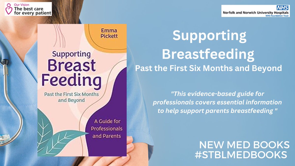 NNUH_Library's tweet photo. 🚨New library book just added to our shelves.  Supporting Breastfeeding  Past The First Six Months And Beyond. Available to Reserve and collect using the library catalogue https://t.co/esnk3SQPmc #STBLMedbooks 😊📚Thank you @GCPartridge
for the recommendation. https://t.co/HTCoF2XMS1