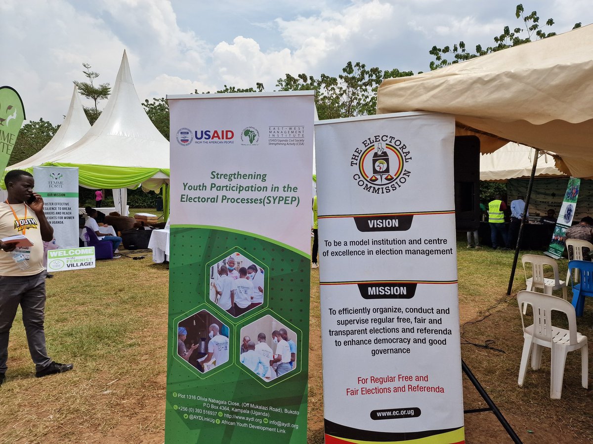 AYDLinkUg's tweet photo. Happening in a few: Discussion with the @UgandaEC on the 2025-2026 electoral road map and how best youth can effecticely participate in the coming electoral processes.
#Join_in
🙂
#ANYF23 
#YourStoryMatters 
#MeaningfulYouthParticipation https://t.co/zs69VVTFjr