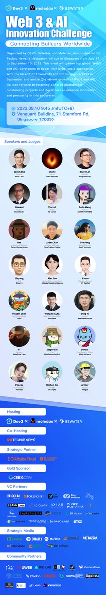 satori_DKG's tweet photo. 🔎Discover the lineup of guests we've invited for the Web3 &amp; AI Innovation Challenge Hackathon, set to take place on September 10th, 2023! 🚀🚀
    
🔗Join us:  
https://t.co/clexupKiAi 
https://t.co/wMFQJtwUaO  

👇Check out our guests! #Web3 #AI #TOKEN2049 #Hackathon 

🧵1/5 https://t.co/GDYXw4gdol