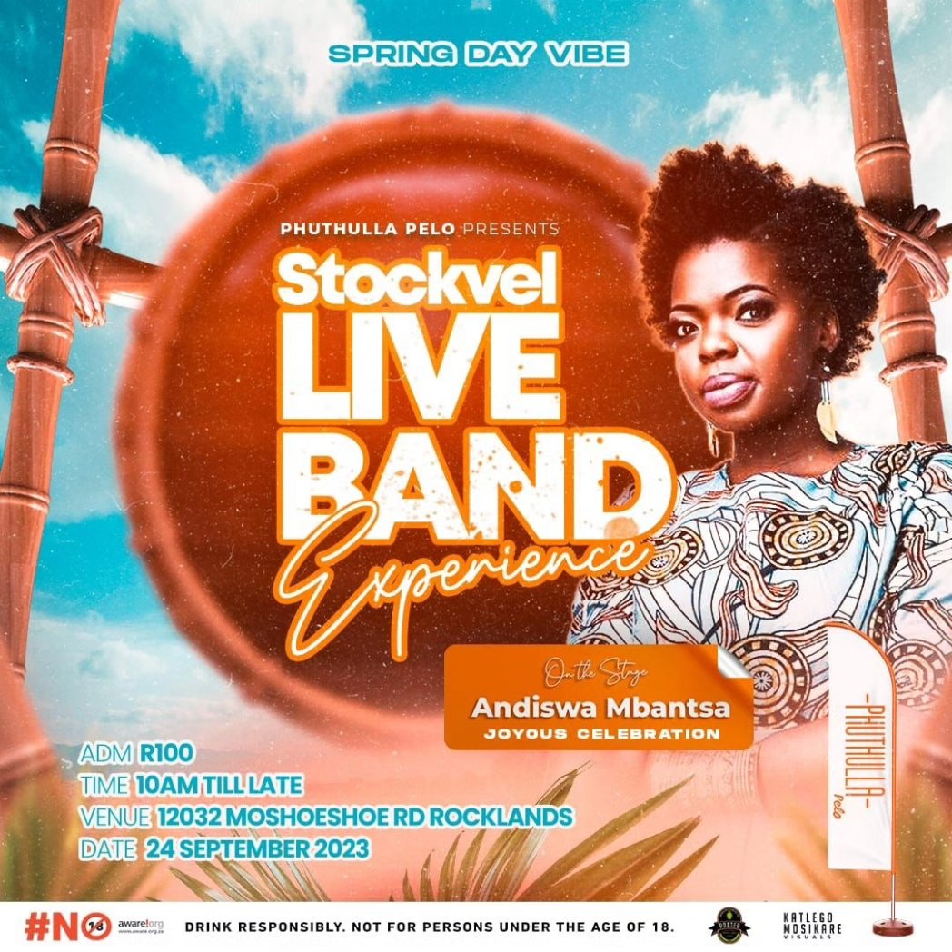 CraftRooted's tweet image. The STOCKVEL LIVE BAND EXPERIENCE countdown has begun!
To add on to the pleasure of the experience, Rooted will be giving a complimentary blue gin &amp;amp; tonic to the first 20 people who buy their ticket from us.
Reach us via DM or contact us on 071 993 3451 for your tickets
