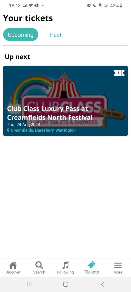 TrainCleanerr's tweet image. I selling a  Bronze 4 Day Camping or a 3 day camping and  a luxurious camping pass.

CREAMFIELDS NORTH TICKETS!

Can Ship first class asap when bought or pick up in walsal

Open to serious offers as luxurious camping pass is 88pound on its own 

#creamfieldstickets #Creamfields