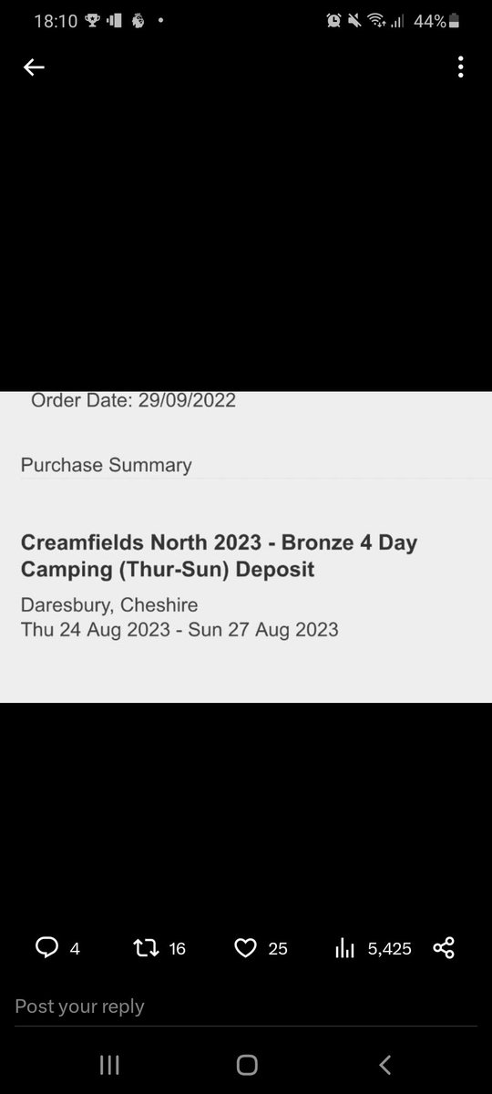 TrainCleanerr's tweet image. I selling a  Bronze 4 Day Camping or a 3 day camping and  a luxurious camping pass.

CREAMFIELDS NORTH TICKETS!

Can Ship first class asap when bought or pick up in walsal

Open to serious offers as luxurious camping pass is 88pound on its own 

#creamfieldstickets #Creamfields