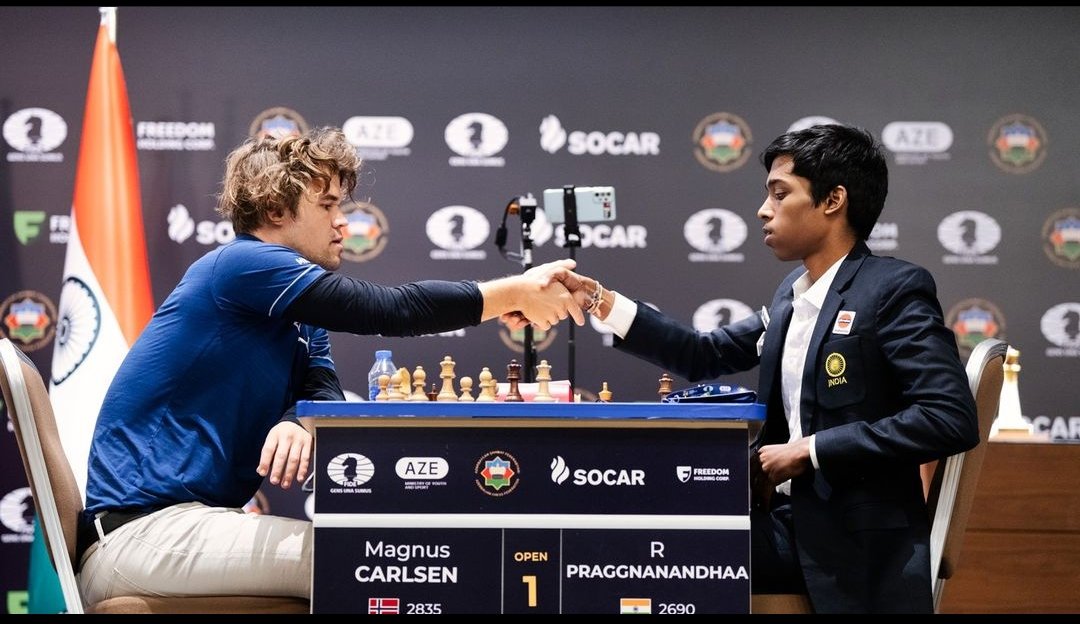 IMTheHP's tweet photo. Historical day for our country!!!
#Chandrayaan3 will soft land successfully today on South pole of moon and India will be first country to so &amp;
 #Praggnanandhaa playing final of Chess world cup 2023 today against number 1 #MagnusCarlsen 
#Chandrayaan3Landing #chessWorldCup2023 https://t.co/i7faGZMUnD