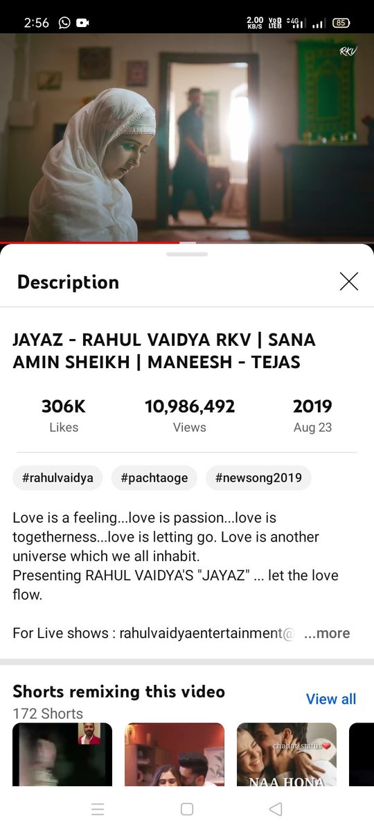 juhi_sabri's tweet photo. FOUR YEARS OF JAYAZ ๐ฅณ
...
Sana Sheikh ๐ธ
Rahul Vaidya ๐ท
#sanaaminsheikh
#sana #sanasheikh
#rahulvaidyarkv #rahulvaidya
#jayaz #rkv #rahul #RJsana
#musicvideo #music #musiclover https://t.co/oGkT6lwfEe