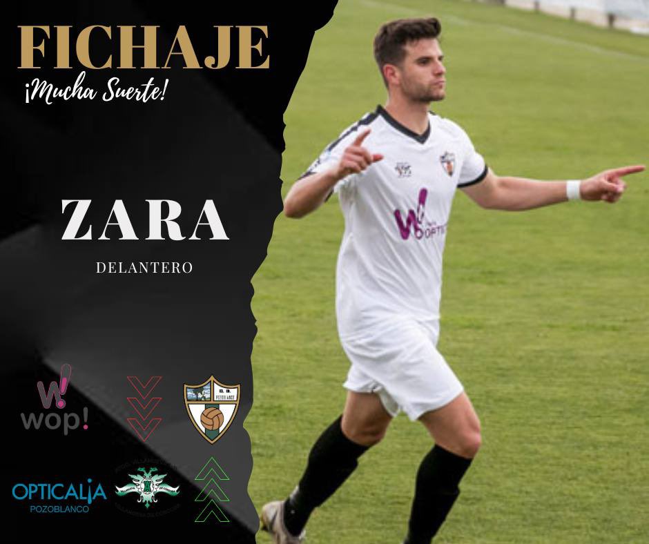 𝐂𝐎𝐌𝐔𝐍𝐈𝐂𝐀𝐃𝐎 𝐎𝐅𝐈𝐂𝐈𝐀𝐋 Zara  

💪🏽 Miguel Ángel Alcaide “Zara”, nuevo jugador del CD Pozoblanco. Un viejo conocido vuelve a casa habiendo disputado 145 partidos con la elástica blanca. 

👏🏽 ¡El gol tiene nombre!

#Zara #Fichaje