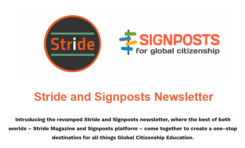 Signposts4GC's tweet photo. Extra, Extra! The new Signpost & @Stride_global newsletter is outπ
Read all about our curriculum-mapped resources and take a look at the amazing features we have lined up in this issue!
Happy reading: https://t.co/cr0dIp2bvK
#FoundonSignpost #Newsletter #GlobalCitizen #Stride https://t.co/Bokdx5IOY5