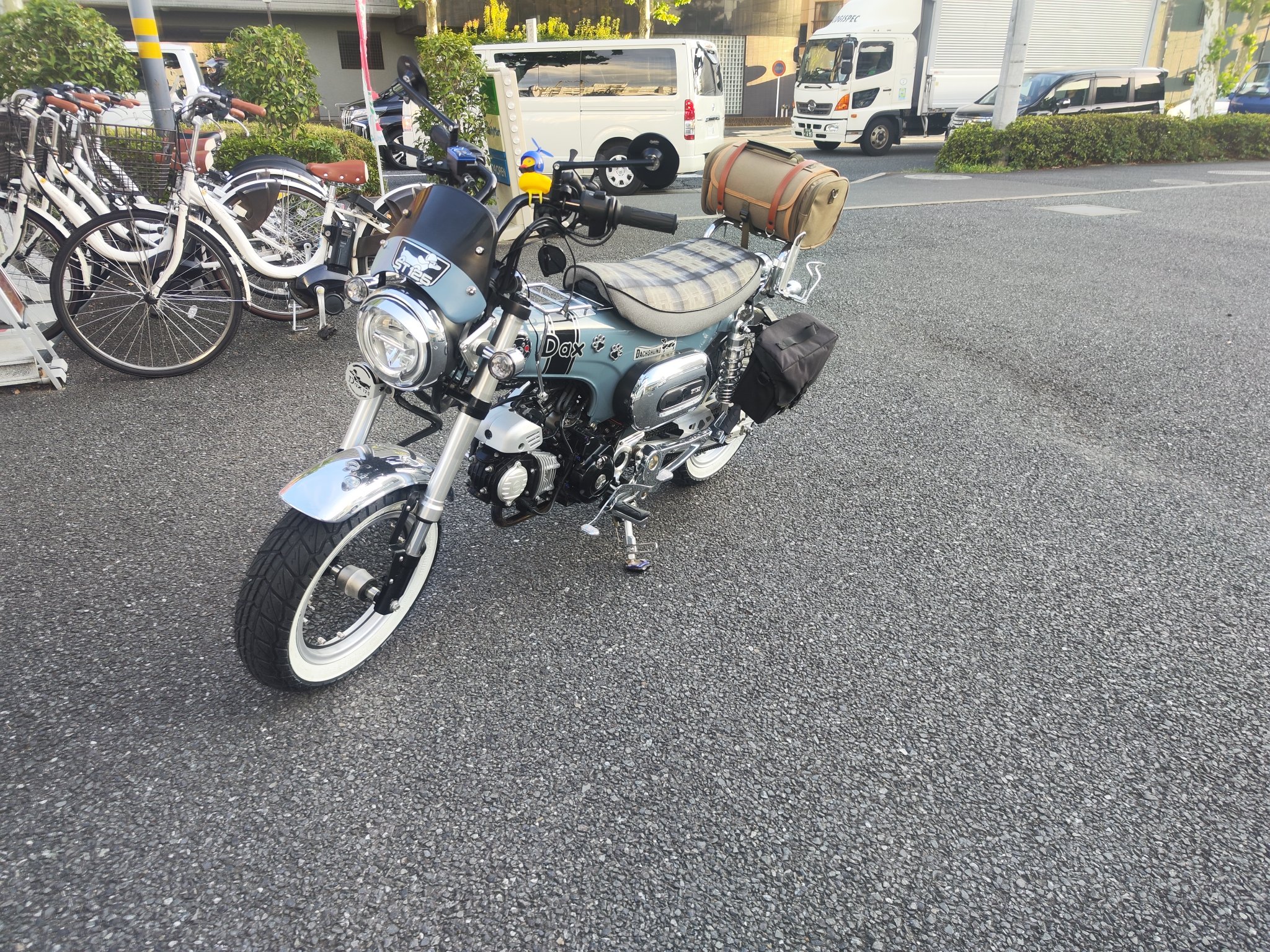 ホワイトリボンタイヤ 3.00-8 2本セット(モンキー DAX モトコンポ )