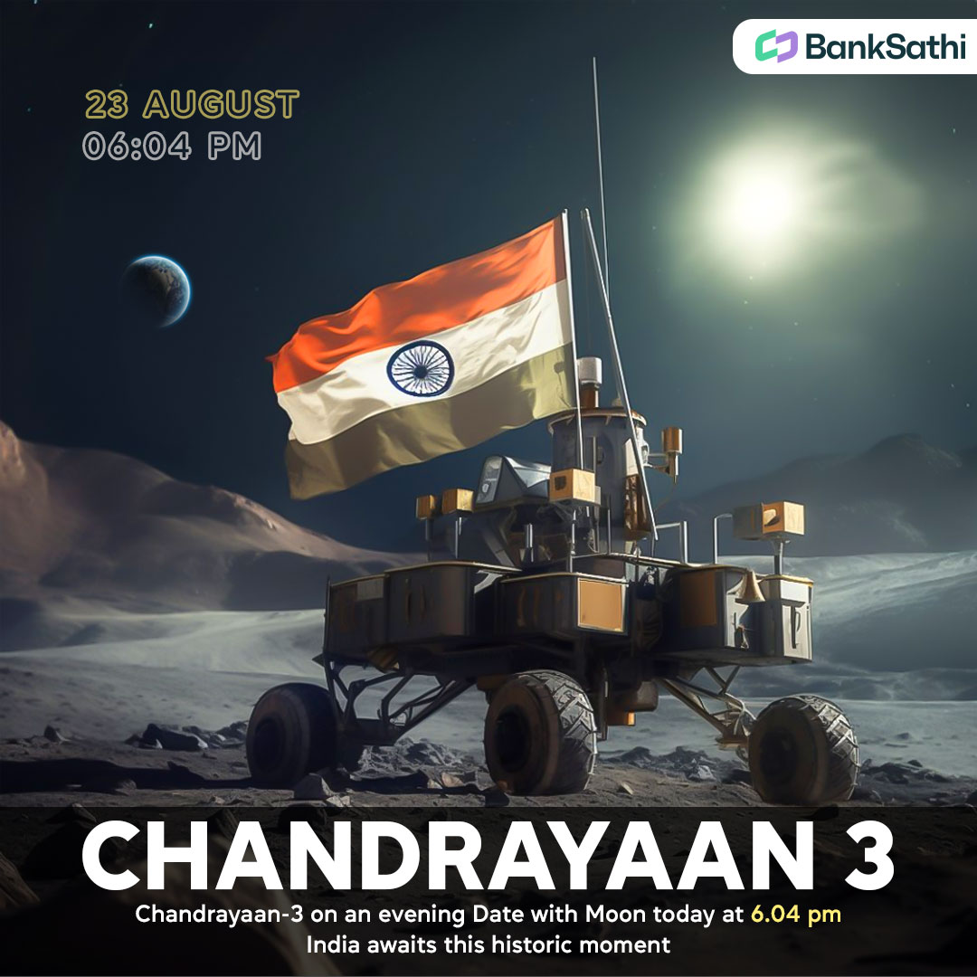 banksathi1's tweet photo. Exciting News 🤩

Chandrayaan-3 is set to make history, landing on the moon's south pole on August 23 at 6:04 PM. 

India's 3rd attempt and a remarkable achievement🚀 

#Chandrayaan3  #MoonMission #Chandrayaan3Landing #Moon #banksathi https://t.co/wVngLnatiq