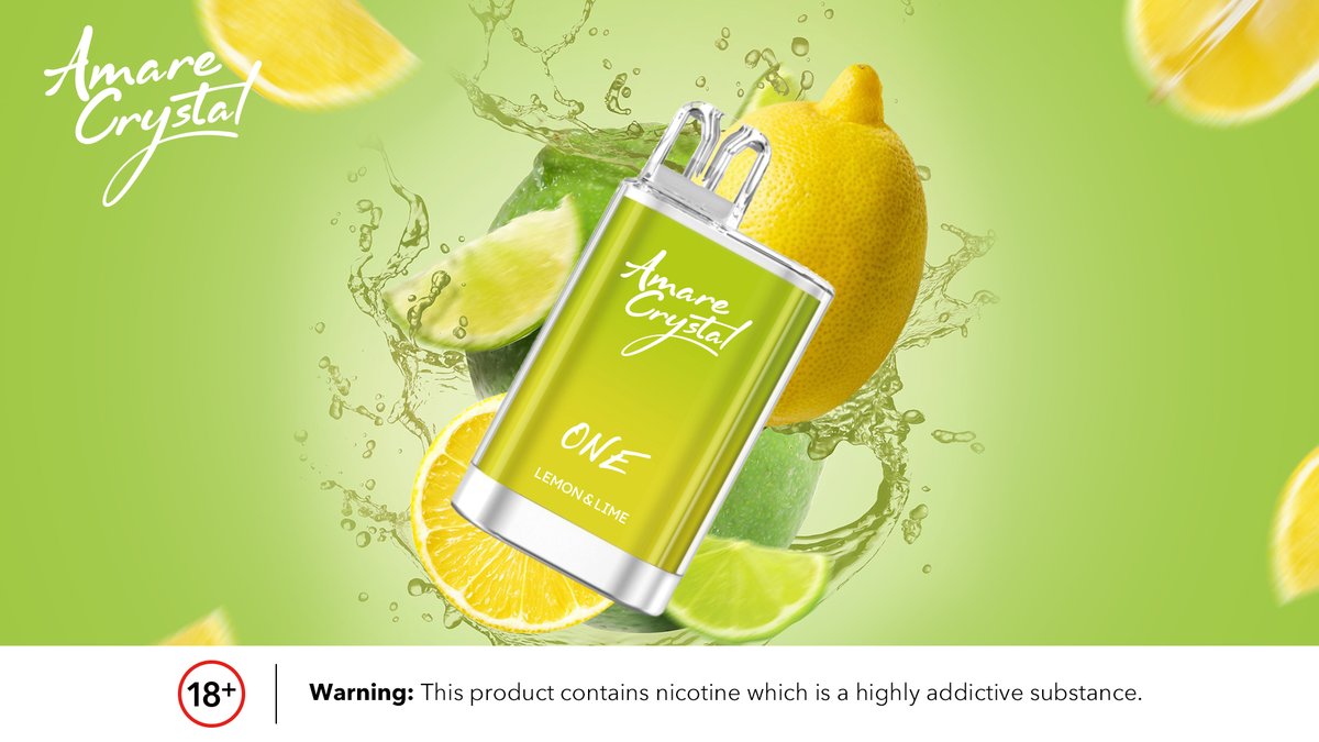 🌿 Nature's Delight, Lime's Aroma 🌿

No need for a long journey – just a puff of Lemon &amp; Lime flavor vape transports you to lush lemon groves.
🍋

Do you want to try it? 😉Let me know in the comments.👇

Warning: Only for 18+
#amarecrystal  #skecrystal #bestflavours #ukvape