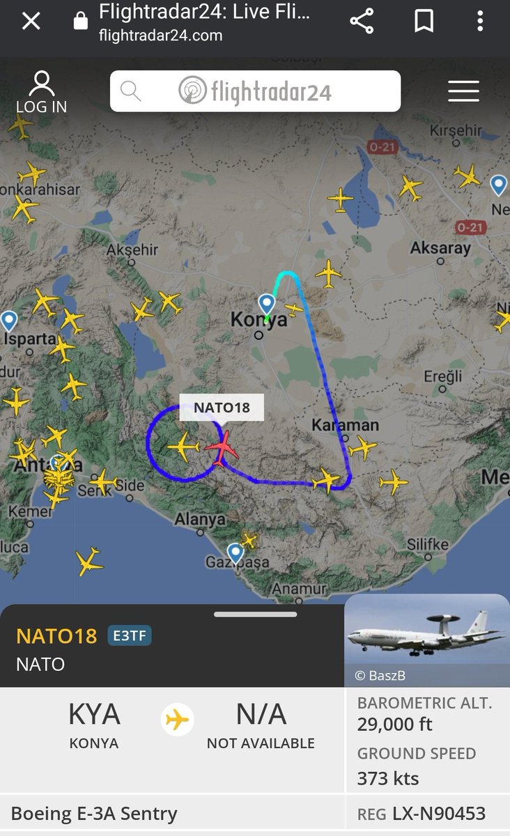 NATO uçağı yine yuvarlak çiziyor 😏