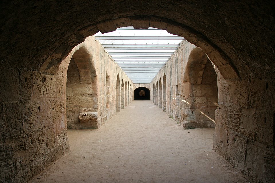 Beneath the Colosseum of Rome