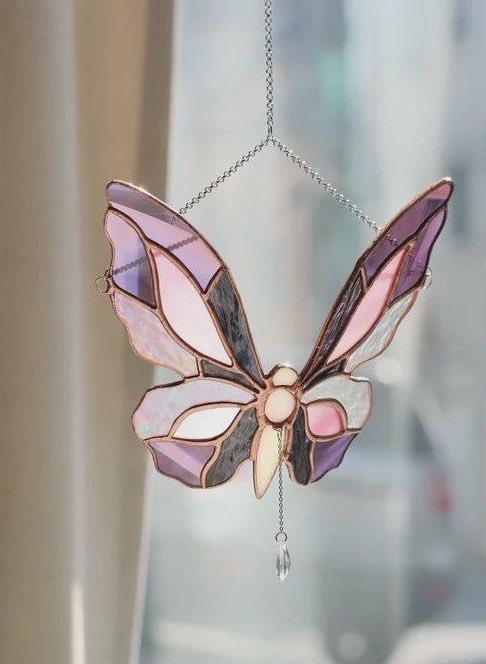 Crystal butterfly suncatcher