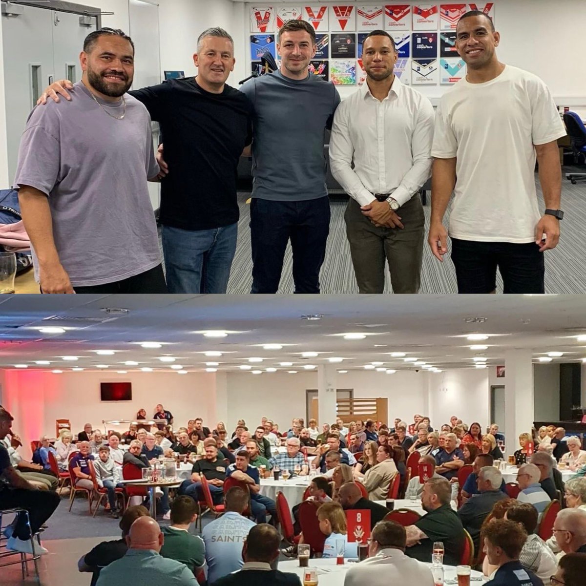 spn245's tweet image. Yet another brilliant night at @Saints1890 for @MarkPercival22 Testimonial.

These events are a pleasure to run and wouldn’t be the same without @emmo99 

Last night even more so, not only were funds raised for Mark but also a fantastic £650 for the Daniel Anderson fund 👏🏼