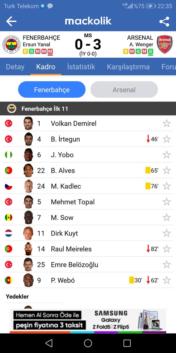 Ezeli Rakibimiz(!) Fenerbahçe en son Şampiyonlar Ligi Playoff  oynadığı maç  21 Ağustos 2013 Arsenal'a 3-0 yenildiği maçmış .
💵 1,95₺
💶 2,62₺
⛽ 4,81₺
🍔 9.75₺
🏢 300₺
💰 803₺
📱 2.149₺
🚗 45.400₺
#MOLvGS #Playoff #fenerbahçe #Canakkale #galatasaray #Livakovic