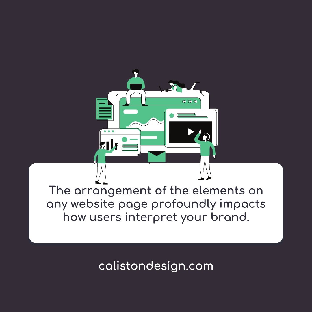 CalistonDesign's tweet photo. The arrangement of the elements on any website page profoundly impacts how users interpret your brand. Please take a look at our blog discussing the visual hierarchy in graphic design and how to make each element work to complement the information. 

🌎https://t.co/m2P6i2XXrR https://t.co/d7YMMB36jt