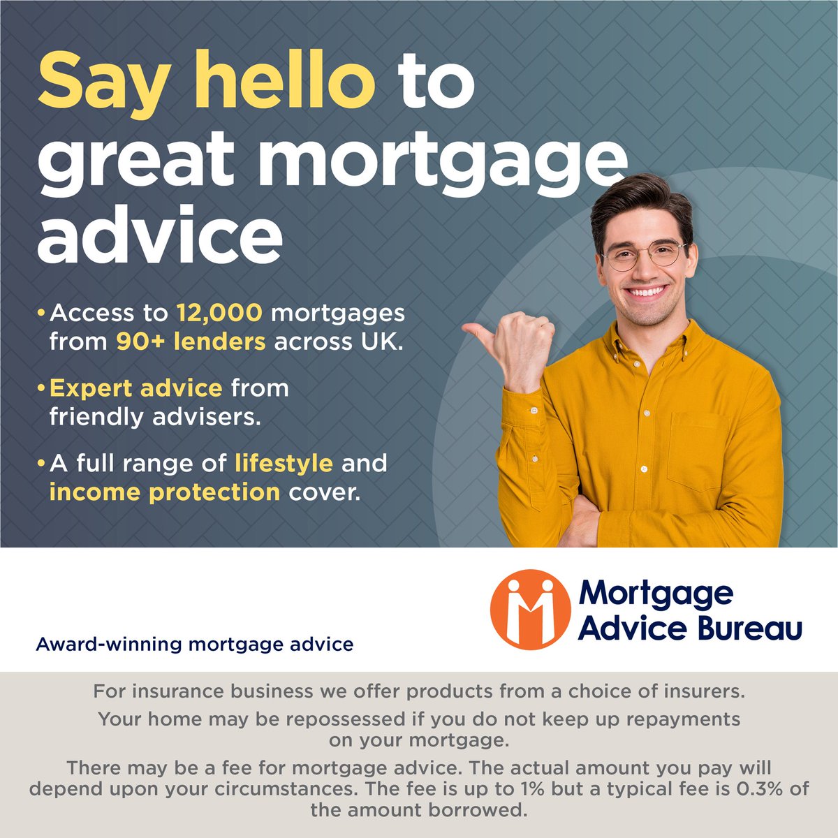 Say hello to great mortgage advice 👋

But what are the benefits of using a mortgage adviser? Read our below article to find out more 👇

🔗ow.ly/K5kL50PAfRb

#mortgageadvice #mortgageadviser #mortgageadvicebureau #brokervsbank #sayhello