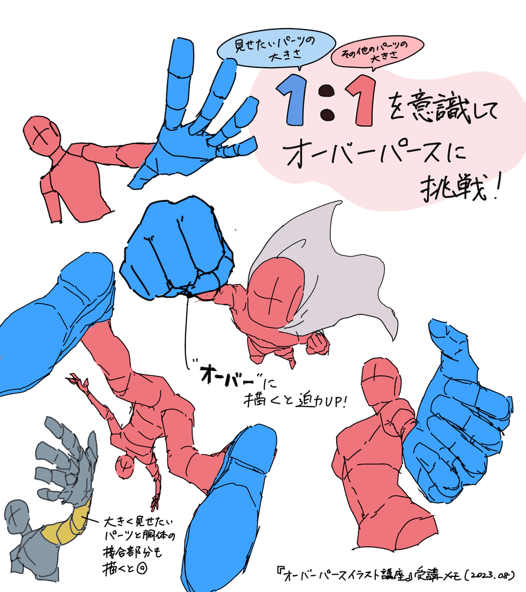 『オーバーパース講座』受講してみました🎨

迫力のある絵が描いてみたい人にオススメしたい講座でした!!
構図考えるのが更に楽しくなって嬉しい…。
奥行きを出すことを意識して、もっと上手くなるぞー😭

パルミーで受講できます(無料お試しあります)↓
https://t.co/XrsB4NySl2
#PR #パルミー 