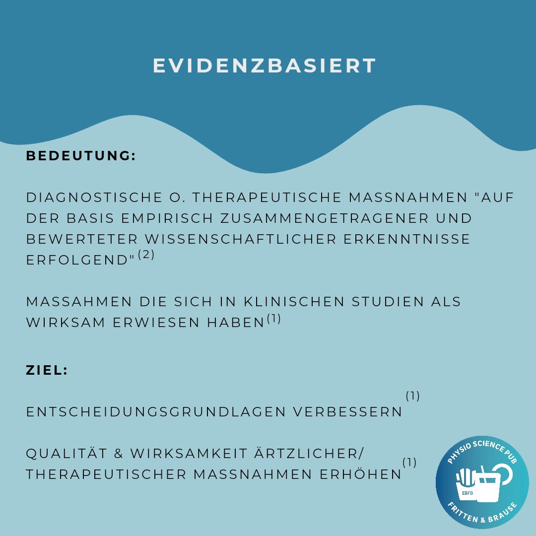 Physio_SciPub's tweet photo. Unser Projekt beinhaltet den Begriff "evidenzbasiert". Doch was bedeutet das eigentlich? Das erfahrt ihr heute in diesem Post!
#evidenzbasiert #physiosciencepub #HSB #EBP #EBFB #ATW https://t.co/P4qtnbmzQH