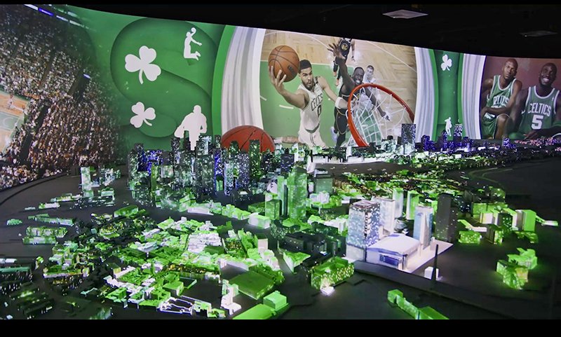 Part of the View Boston attraction at the top of the city’s Prudential Center, BOSTON 365, is an over 50’ wide 3D scale-model of the city with projection-mapping - powered by 7thSense media serving tech.

Integrated by @ElectrosonicAV

plsn.com/archives/augus…