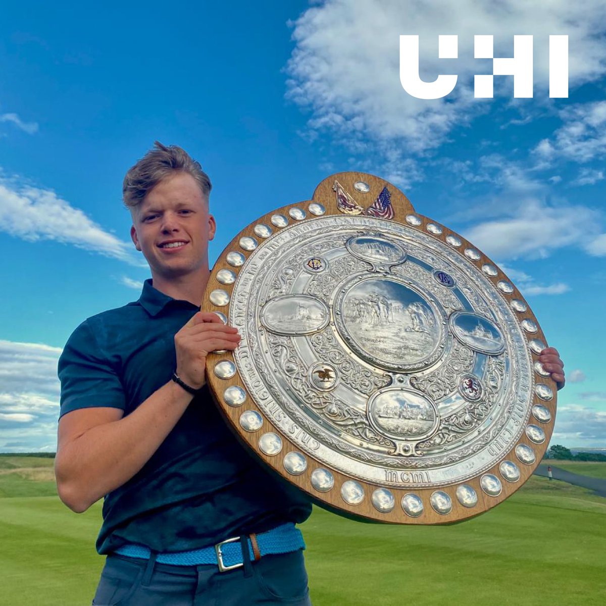 ThinkUHI's tweet photo. Massive congratulations to @UHI_GOLF student Ewan Cuthbert on being one of the youngest ever players to win @RoyalDornochGC's Carnegie Shield!👏🏆

🏌️More about the tournament: https://t.co/9XzY2pJe5b
⛳️Start your golf career with us: https://t.co/VGj0HrQq43
  
#ThinkUHI @UHI_NH https://t.co/Zj60R8uyo3