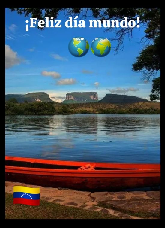 ¡Feliz día ! Te deseamos desde nuestra amada Patria Venezuela 🇻🇪 con una postal desde Canaima, el lugar más antiguo de nuestro Planeta Tierra.

.@Mippcivzla
.@dpiloncita 
.@almarevolucion1 
.@quiskillosa 

#ConsensoPorElBienestar