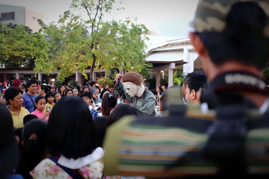 MichaelMyersPH's tweet photo. November 3, 2018 - This day was the last appearance of Michael Myers Philippines Unofficial for the year 2018, featuring Valenzuela People's Park and its major event, Cosplay At The Park 🔪🎃 https://t.co/8TYBfay6sK