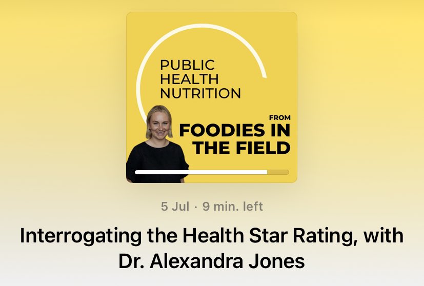 On the latest #podcast episode I chatted with @alikjones about the Australian Health Star Rating, how effective it’s been and what needs to happen to make it better for population health into the future. Listen here or on your favourite podcast app! buzzsprout.com/1905845/129424…