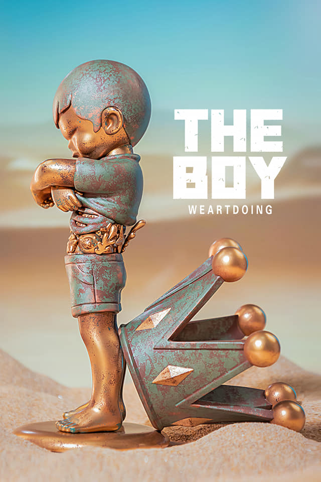 toysrevil's tweet image. #TOYSREVILTOYTWEETS: "The Boy" #resintoy in Cosmos-Blue Sky &amp;amp; Bronze from #WeArtdoing to be released in August 23rd (9:00AM Eastern Standard Time). Looking hella amazing!

- Sized 9.8cm X 9cm X 23.5cm tall
- Limited to 80 Sets
- Available to Ship：September 2023
(+)