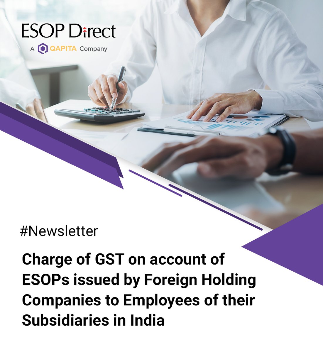 Are you curious about the intricacies of GST on ESOPs issued by foreign holding companies to employees of their subsidiaries in India? Our latest newsletter has got you covered!

Newsletter Link: lnkd.in/d8yJFQZ4

#ESOP #ESOPs #gst #employeeownership #stockoptions
