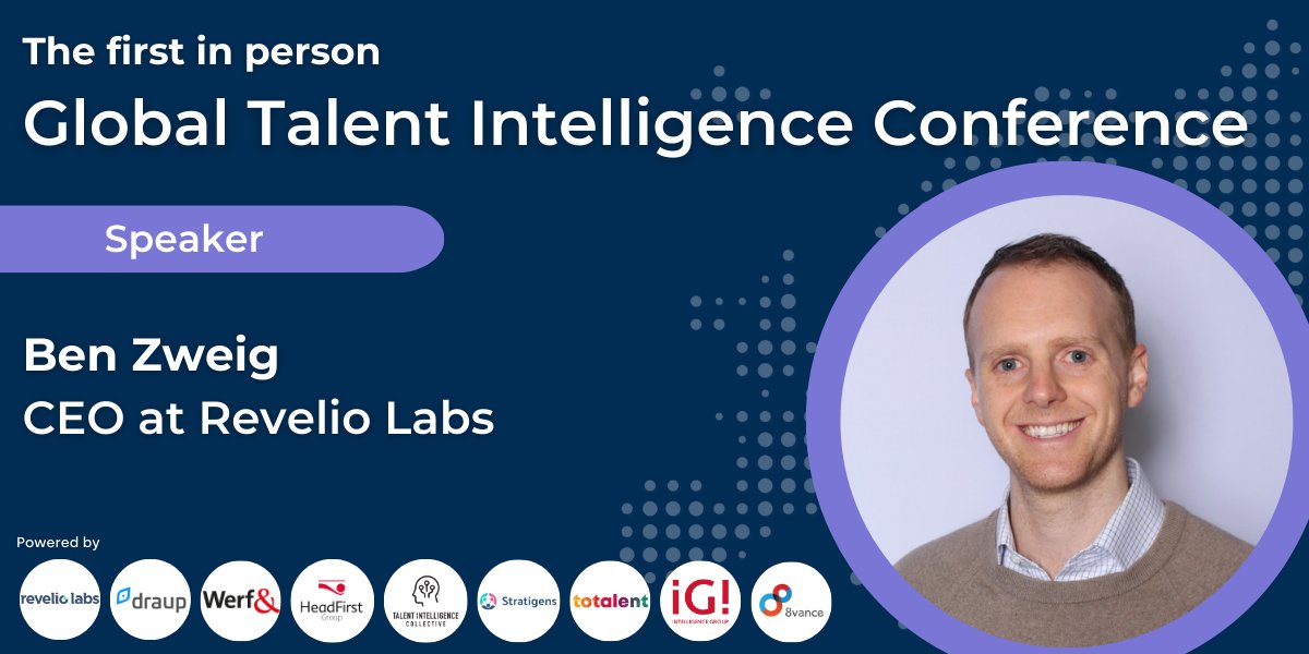 Ben Zweig, CEO of <a href="/RevelioLabs/">Revelio Labs</a>, will show you how to overcome the common problems of external data and leverage it for talent intelligence. Attend his session at the Talent Intelligence Conference on Sep 27-282. Get your tickets at: werf-en.nl/events/talent-…