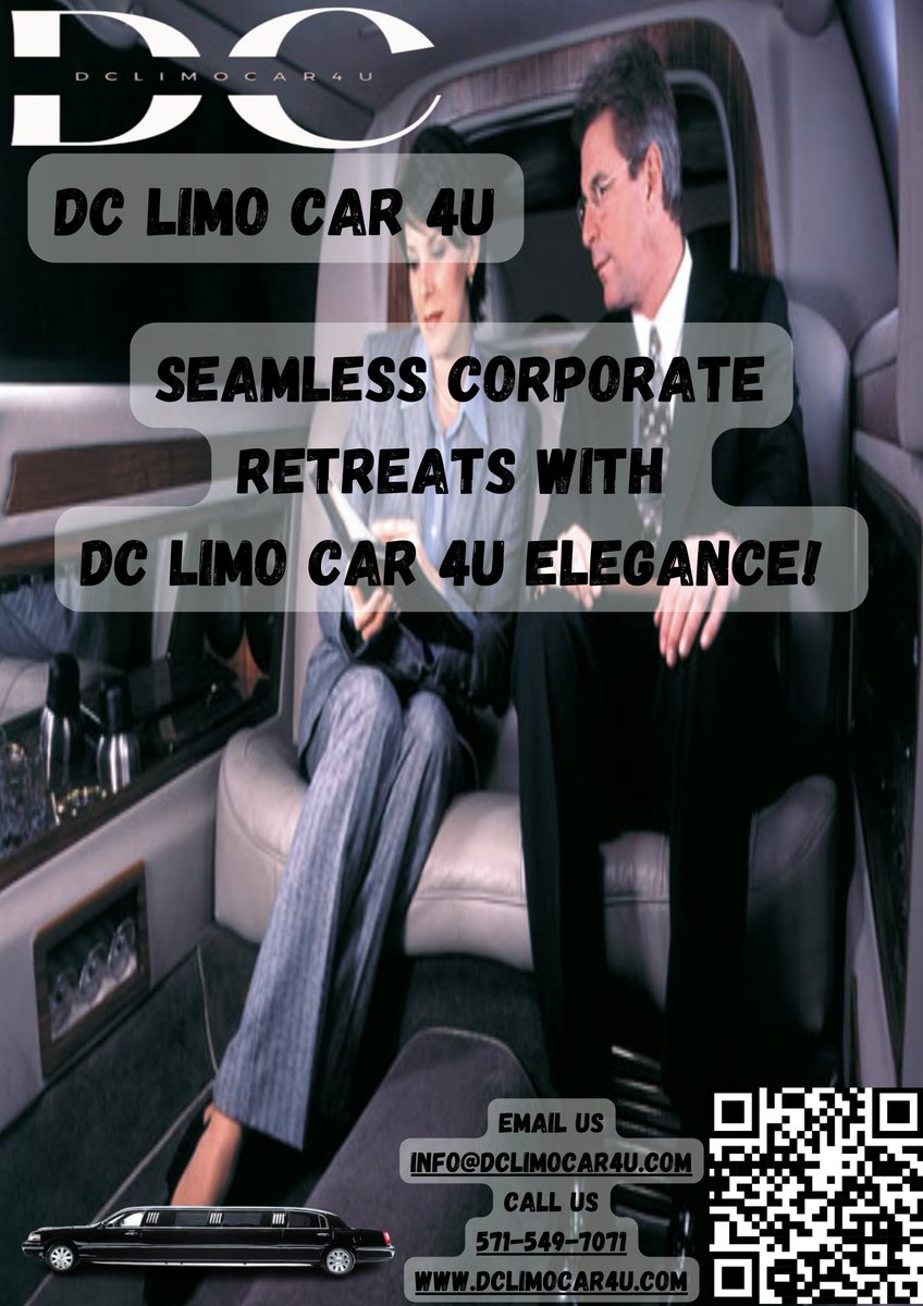 Seamless Corporate Retreats with DC Limo Car 4U Elegance!
🏞️ Take your corporate retreat to the next level with DC Limo Car 4U's seamless planning and luxurious travel. Book today! 📈 #CorporateRetreats #ExecutiveTravel #DCLimoLuxury #dclimocar4u