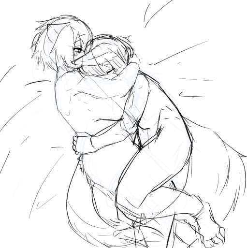 次回FANBOX限定公開ラフ
三毛猫ちゃんと狐ちゃんが酔った勢いでじゃれ合うモフモフ・・・・・・・・・・・・・・・ 