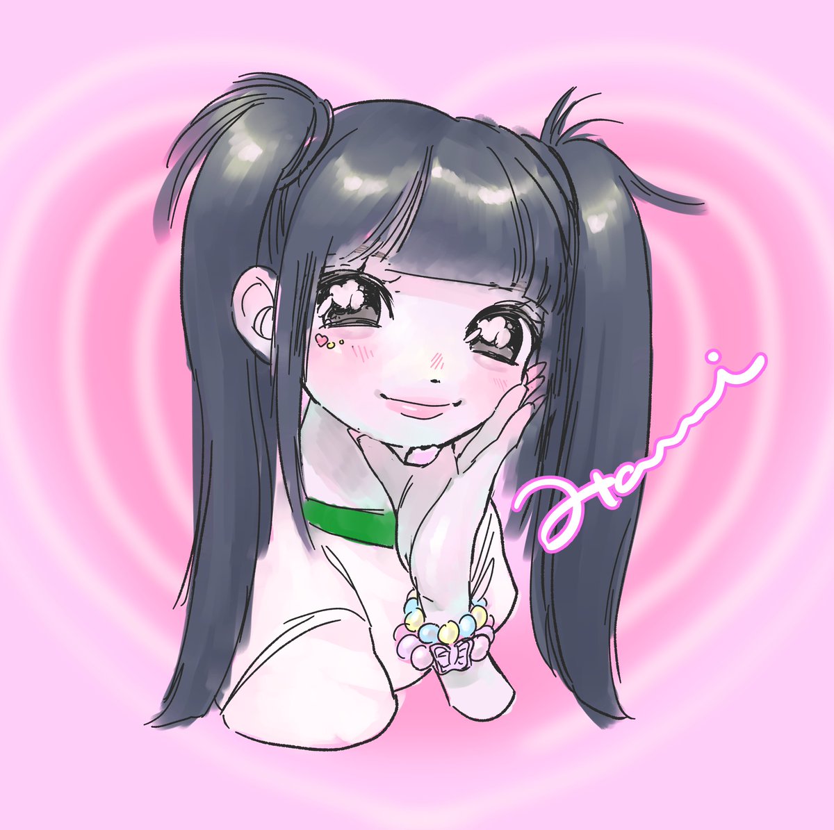 「らくがき はにちゃん 」|♨️ホカホカおちゃ♨️のイラスト