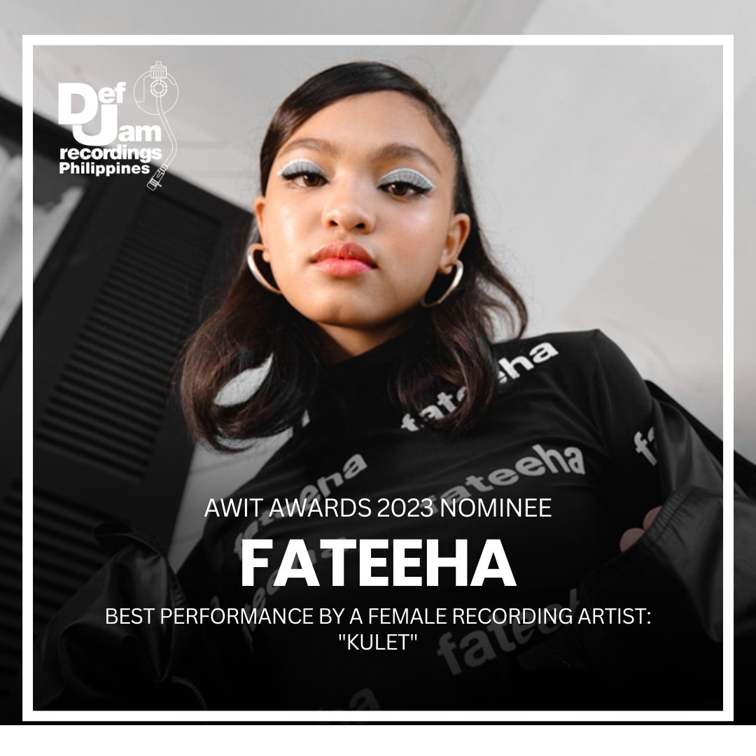 congratulations to #Fateeha for being nominated for this year's Awit Awards! 💿

#AwitAwards2023 #ProudlyHomegrown #OPMLives
