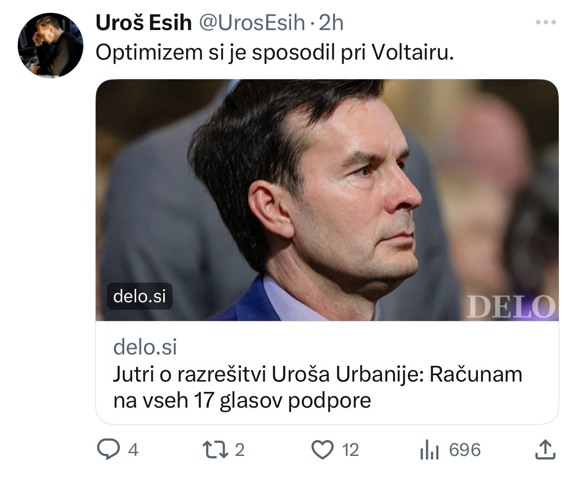 Številka 17 je za medijske zavojevalce očitno magična.

Le 17 glasov podpore je 2006 v uredništvu Dela dobil Peter Jančič, kar ga ni ustavilo pri tem, da je z roko v roki z JJ in s pokojnim Danilom Slivnikom zajahal val ideološke preobrazbe tedaj levega cajtnga.