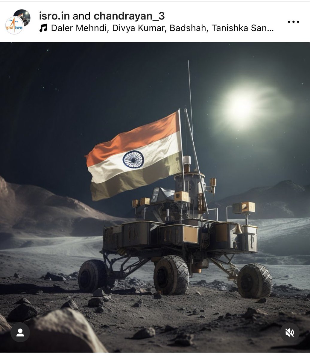 diviaviator's tweet photo. What an amazing and stellar touchdown! Truly over the moon 🌝 Chandrayaan 3, driven by a passionate mission, serves as an inspiration for generations to aspire toward the stars! #ProudMoment #India @isro #Chandrayaan3 @PMOIndia @narendramodi https://t.co/fz3Y1ZmNqN