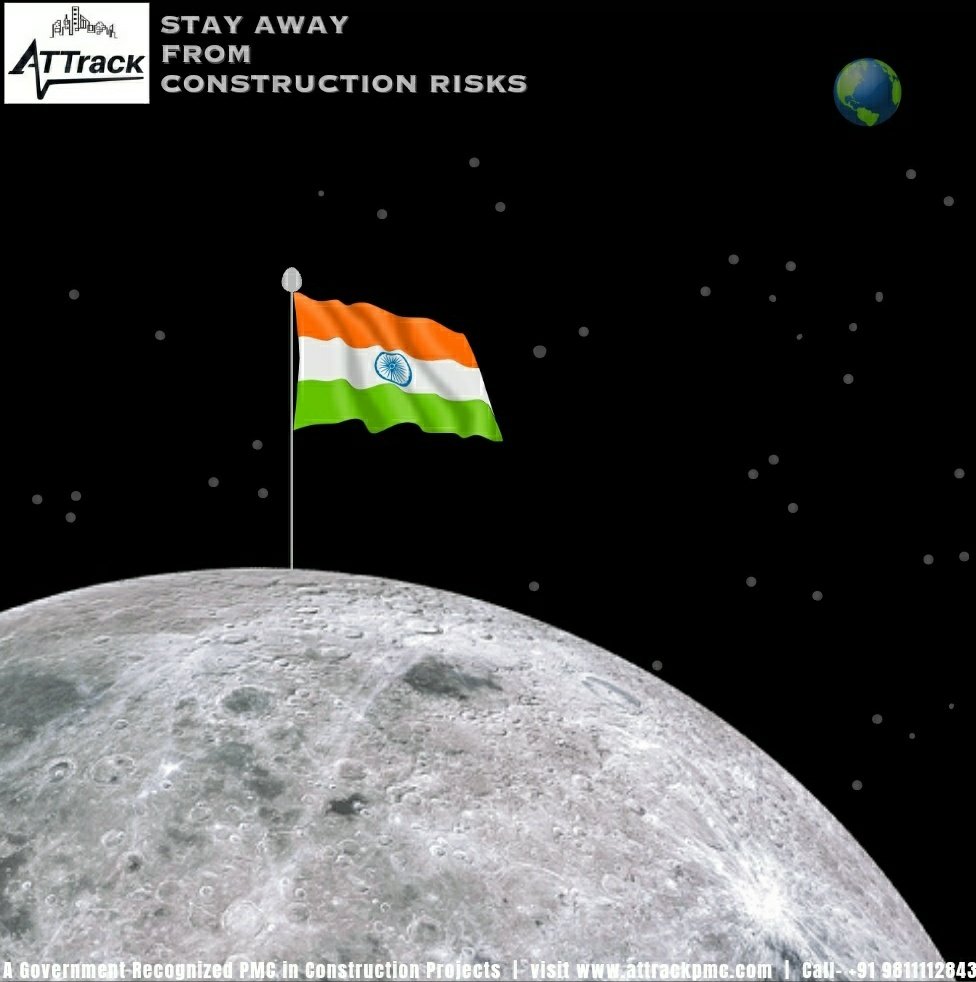 AttrackPmc's tweet photo. Our nation #India has created #history by landing on the uncharted south pole of the #moon today, August 23. #Congratulations to everyone on this historic moment.

#chandrayaan3 #ISRO  #projectmanagementconsultant #constructionmanagement  #ATTrack #pmc https://t.co/G7zqIbzthy