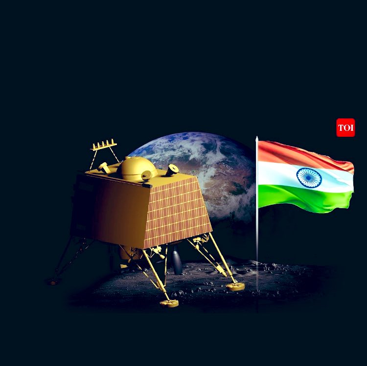 धुआँ छँटा खुला गगन मेरा॥ Proud moment for every Indian 🇮🇳, finally we achieved it, congratulations to  <a href="/isro/">ISRO</a> 🌎 🚀 🌚 !! Jai Hind !!
#Chandrayaan3 #ISRO #IndiaOnMoon