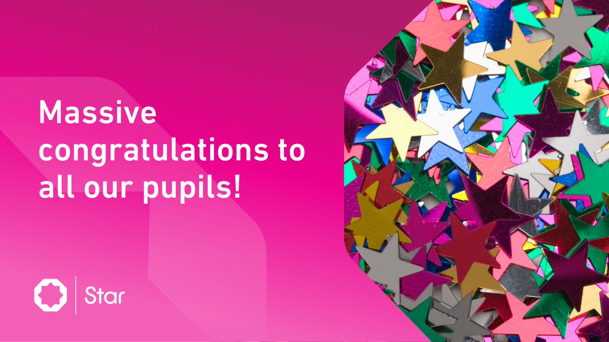 StarAcademies's tweet photo. A big congratulations to all our pupils collecting their #GCSEResults today. 

We are extremely proud of your efforts and hope you all achieve the results you wished for.  
#WeAreStar #GCSE #ResultsDay https://t.co/hmzuhZlwGk