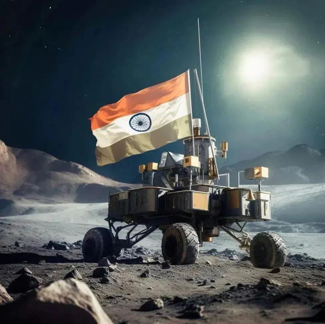 India’s efforts on d moon landing r a remarkable milestone in d pursuit of knowledge & a shining example of wht a nation can achieve through perseverance & innovation. Congratulations 2 the entire team at ISRO. It’s a proud day for every Indian. Jai Hind. #ISRO #MoonMission