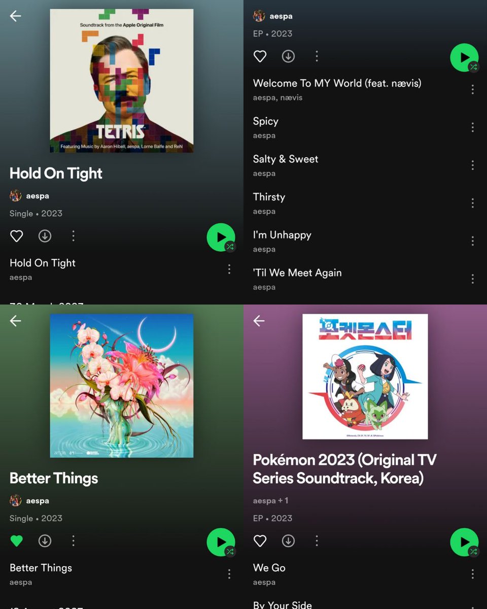 starfess's tweet photo. -star Sejauh ini dari semua lagu yang dirilis aespa tahun 2023 ini, mana yang jadi favorit kalian? https://t.co/UerDX9x8BJ